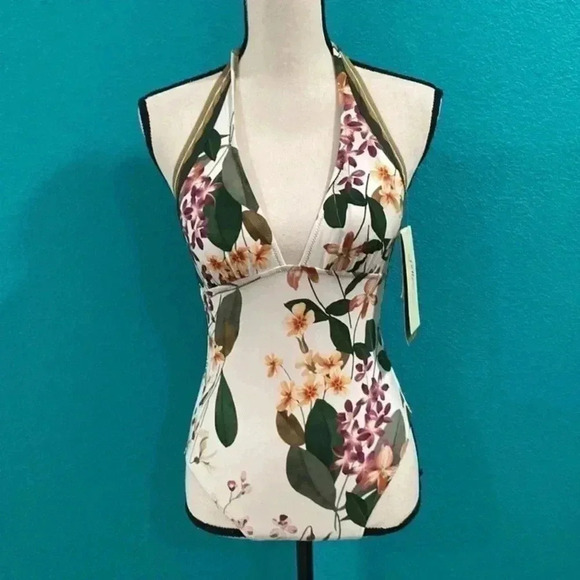 New with tags Gottex Women's Sardinia Halter One Piece Swimsuit - Picture 2 of 8